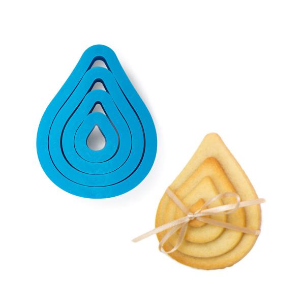 SET 4 TAGLIAPASTA IN PLASTICA GOCCIA