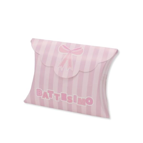 SCATOLINA BUSTA BATTESIMO TEDDY ROSA PZ.1