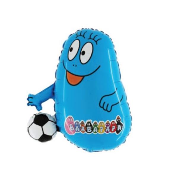 PALLONCINO MYLAR SUPER SHAPE BARBAPAPA' CELESTE CON PALLA